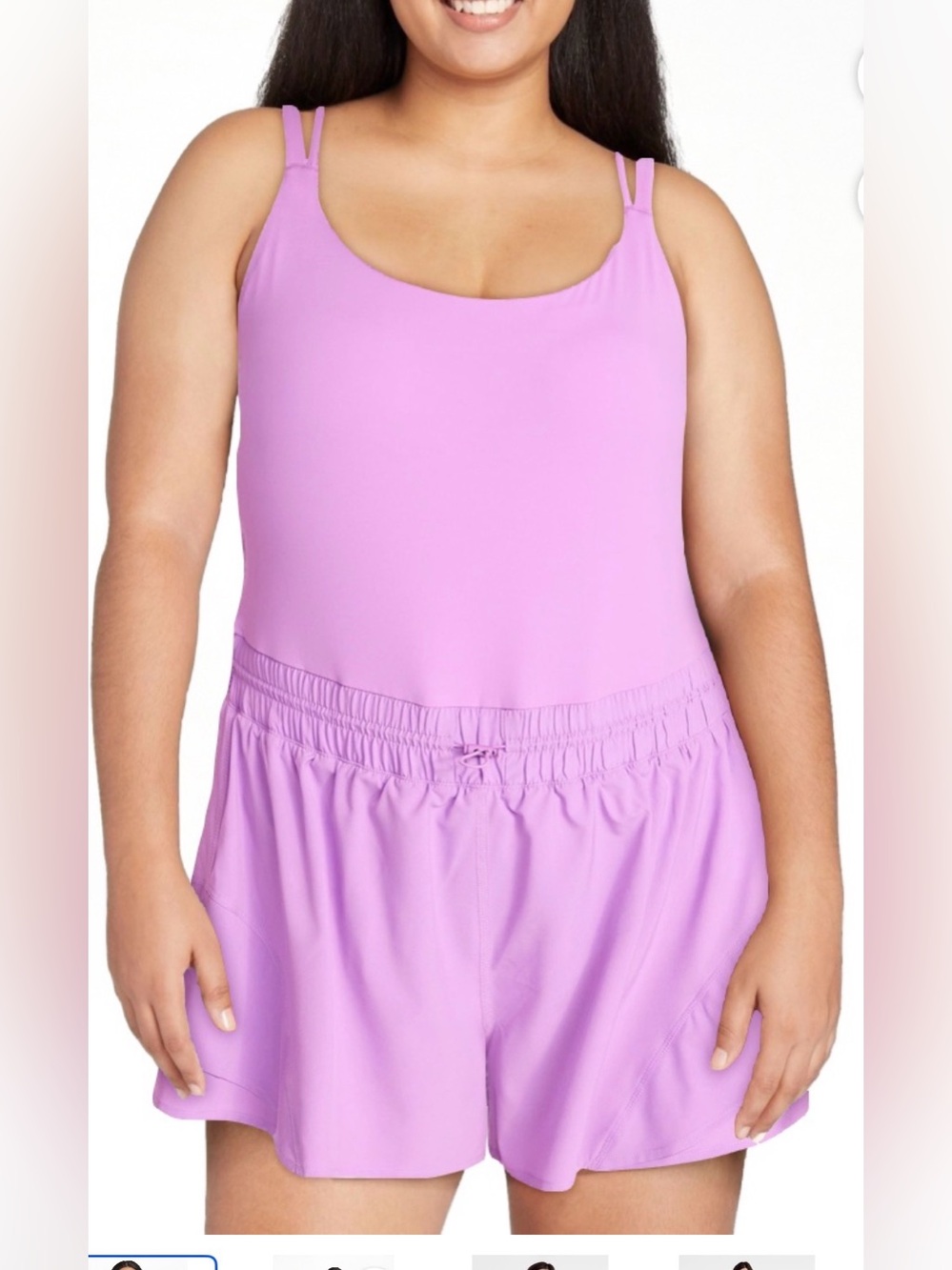 Avia Lilac Double-Strap Romper